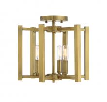  6-7702-3-322 - Benson 3-Light Ceiling Light in Warm Brass