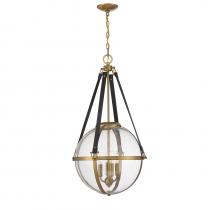  7-1836-4-322 - Bozeman 4-Light Pendant in Warm Brass