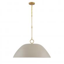  7-2918-1-156 - Alta 1-Light Pendant in Concrete and Brass