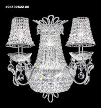  94109GA00 - Princess Wall Sconce with 2 Lights; Gold Accents Only