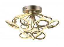  W33858MN30 - Asimov 129-Watt Matte Nickel Finish Integrated LEd Flush Mount Ceiling Light 6000K 30 in. Dia x 24 i