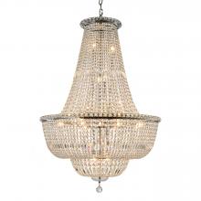  W83032C32 - Empire Collection 24 Light Chrome Finish Crystal Chandelier 32" d x 43" H Round Large