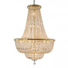  W83032G32 - Empire Collection 24 Light Gold Finish Crystal Chandelier 32" d x 43" H Round Large