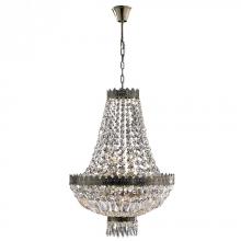  W83084B16 - Metropolitan 6-Light Antique Bronze Finish and Clear Crystal Chandelier 16 in. Dia x 24 in. H Mini