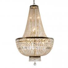  W83088B24 - Metropolitan 12-Light Antique Bronze Finish and Clear Crystal Chandelier 24 in. Dia x 38 in. H Large