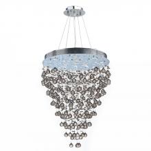  W83216C28 - Icicle 13-Light Chrome Finish and Clear Crystal Chandelier 28 in. Dia X 60 in. H Large