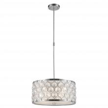  W83413C16-CL - Paris 4-Light Chrome Finish with Clear Crystal Pendant Light 16 in. Dia x 8 in. H Small