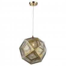  W83428RG12 - Geometrics 1-Light Rose Gold Finish Finish Stainless Steel Pendant Light 12 in. Dia x 12 in. H Small