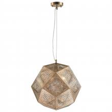  W83429CG18 - Geometrics 3-Light Champagne Gold Finish Finish Stainless Steel Pendant Light 18 in. Dia x 18 in. H