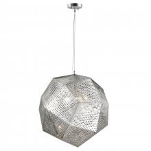  W83430C24 - Geometrics 5-Light Chrome Finish Finish Stainless Steel Pendant Light 24 in. Dia x 24 in. H Large