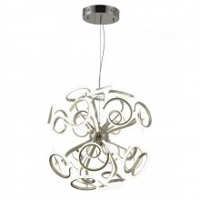  W83474MN30 - Asimov 259-Watt Matte Nickel Finish Integrated LEd Chandelier Light 6000K 30 in. Dia x 96 in. H Larg