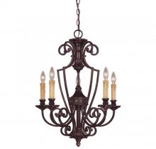  1P-50218-5-16 - Knight 5 Light Chandelier w/o Glass