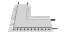  CH1-COR-M20-9001 - 90-Degree Flat Corner Channel for Inspire Mud-In 2" Channel