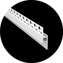  CH1-KIT-MDCE-WHT-2M - 2 Meter Inspire Mud-In Cutout Edge Channel Kit