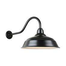  H-QSN15117-SA-91/QSNHL-A-91 - 17" Gooseneck Light Warehouse Shade, QSNHL-A Arm