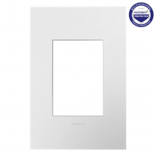  AWP1G3PW4 - adorne® Matte White One-Gang-Plus Screwless Wall Plate with Microban®