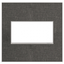  AWM2GSL4 - adorne® Slate Linen Two-Gang Screwless Wall Plate