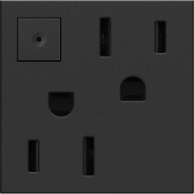  ARPS152G4 - adorne® 15A Energy-Saving On/Off Outlet, Graphite