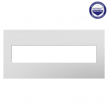  AWP5GWH1 - adorne® Gloss White Five-Gang Screwless Wall Plate with Microban®