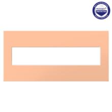  AWP5GPY - Adorne® Peachy Five-Gang Screwless Wall Plate with Microban®