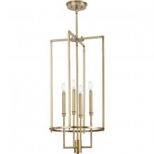  P500363-163 - Elara Collection Four-Light New Traditional Vintage Brass Chandelier Foyer Light