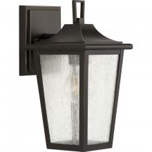  P560307-020 - Padgett Collection One-Light Transitional Antique Bronze Clear Seeded Glass Outdoor Wall Lantern