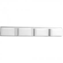  P2145-1530K9 - Ace LED Collection Four-Light Polished Chrome Etched Glass Modern LED Bath Vanity Light