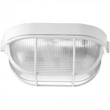  P3706-30 - One-Light Bulkhead 6-3/8" Flush Mount