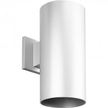  P5641-30/30K - 6" White LED Outdoor Wall Cylinder