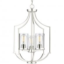  P500209-009 - Lassiter Collection Three-Light Brushed Nickel Foyer