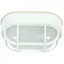  Z396-TW - Oval Bulkhead 1 Light Small Flush/Wall Mount in Textured White