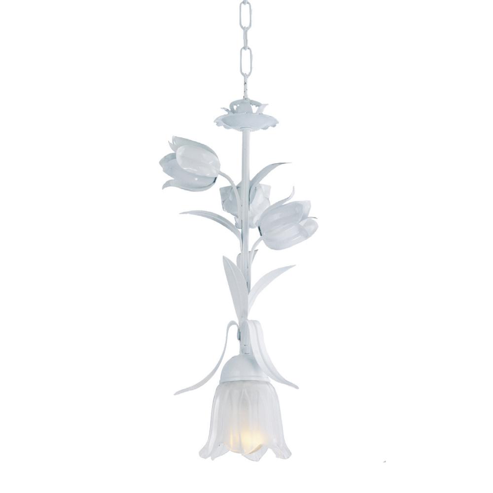 Crystorama Southport 1 Light Wet White Pendant