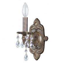  5021-VB-CL-MWP - Paris Market 1 Light Clear Crystal Venetian Bronze Sconce