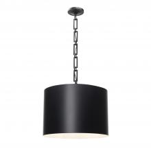  8686-MK-WH - Brian Patrick Flynn Alston 6 Light Matte Black + White Chandelier