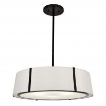  FUL-907-BK - Fulton 6 Light Matte Black Chandelier