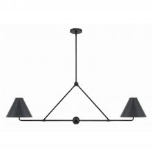  XAV-B9307-MK - Xavier 4 Light Matte Black Linear Chandelier