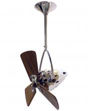  JD-CR-WD - Jarold Direcional ceiling fan in Polished Chrome finish with solid sustainable mahogany wood blade