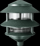  LL322VG - LANDSCAPE 1220 LUMENS LAWN LIGHT 3 TIER INCANDESCENT DSCENT 75W MAX VERDE GREEN