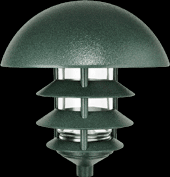  LLD4VG - LANDSCAPE 1650 LUMENS LAWN LIGHT DOME 4 TIER INCANDESCENT DESCENT VERDE GREEN