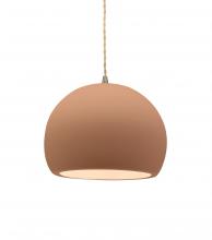  CER-6530-ADOB-ABRS-BEIG-TWST - Small Globe 1-Light Pendant