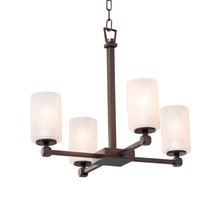  FSN-8420-10-FRCR-DBRZ - Tetra 4-Light Chandelier