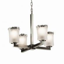  GLA-8829-16-WTFR-NCKL - Modular 4-Light Chandelier