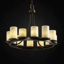  CLD-8768-10-DBRZ - Dakota 12-Light Ring Chandelier (Short)