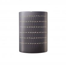  CER-2295W-GRY-LED1-1000 - Large LED Cactus Cylinder - Open Top & Bottom (Outdoor)