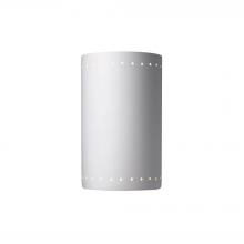  CER-5295W-BIS - Large ADA Outdoor LED Cylinder w/ Perfs - Open Top & Bottom