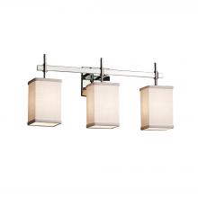  FAB-8413-15-WHTE-CROM - Union 3-Light Bath Bar