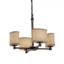  FAB-8420-30-CREM-DBRZ - Tetra 5-Light Chandelier