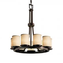  FAB-8766-10-CREM-DBRZ - Dakota 9-Light Ring Chandelier