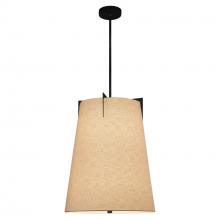  FAB-9600-CREM-MBLK - Midtown 18" Tapered Drum Pendant