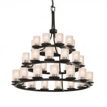  FSN-8712-10-SEED-MBLK - Dakota 36-Light 3-Tier Ring Chandelier